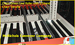 chain driven line roller conveyor